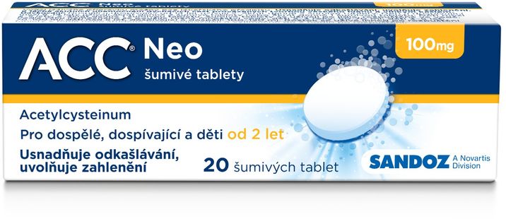 ACC ® NEO 100 mg 20 šumivých tablet
