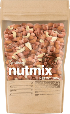 GymBeam Mix přírodních ořechů 500 g