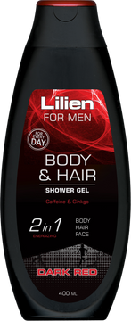 Lilien Sprchový šampon pro muže Dark Red 400 ml