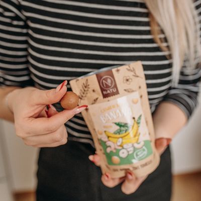Natu Banánové kuličky s kešu krémem 70 g