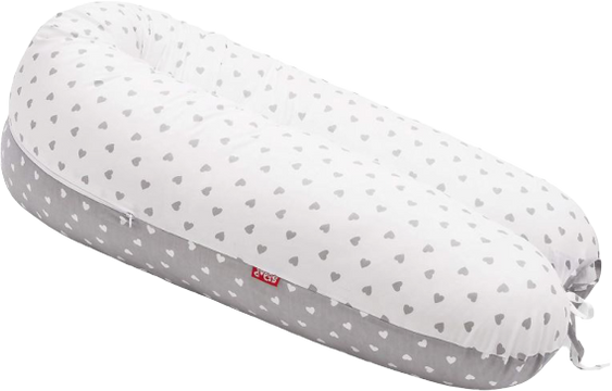 Scamp Kojící polštář Little heart White Grey
