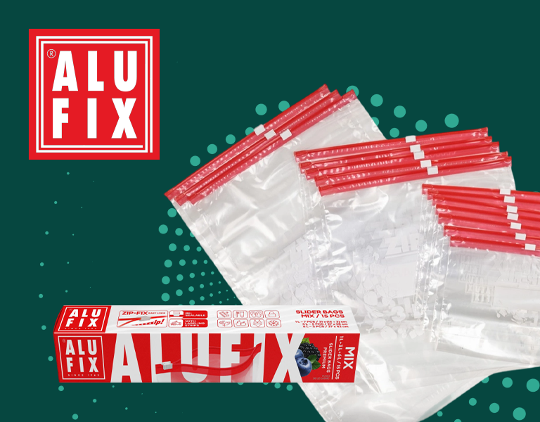 Alufix Vrecká so zipsom Mix 15 ks