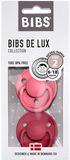 BIBS Colour Dudlíky z přírodního kaučuku - velikost 2, Coral/Ruby 2 ks