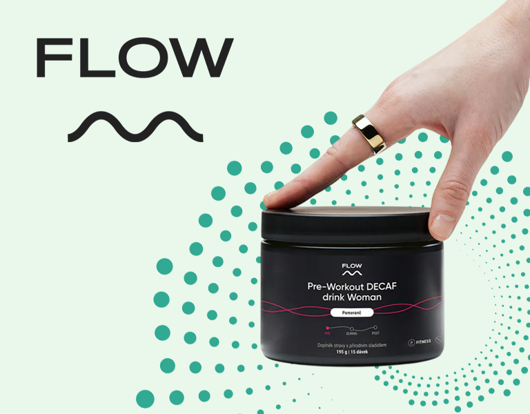 Flow Preworkout Woman DECAF pomeranč 195 g