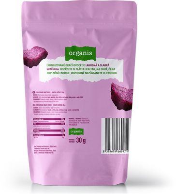 Organis Mrazem sušené dračí ovoce 30 g