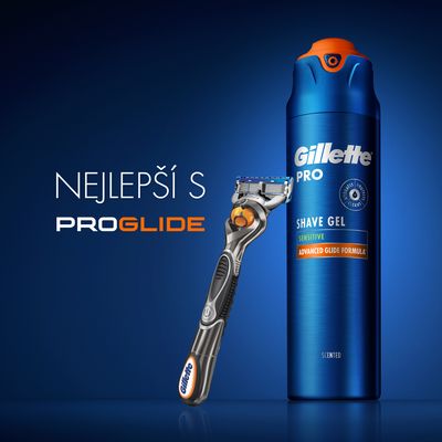 Gillette Pro Gel na holení - chladí a zklidňuje pokožku 200 ml