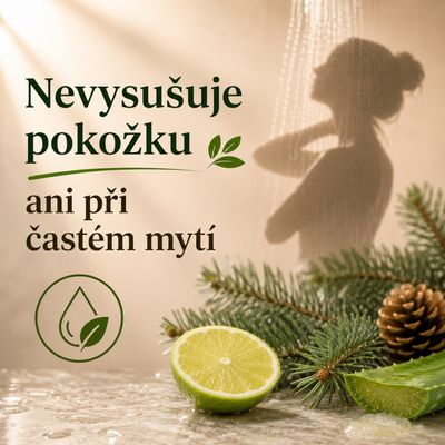 Erboristica Přírodní sprchový gel Bergamot & Bílá jedle – hydratace a voňavá pěna 400 ml