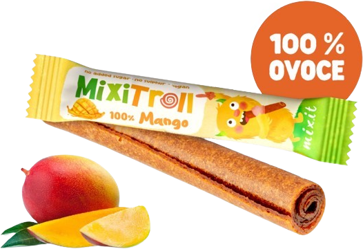 Mixit Ovocná rolka MixiTroll - 100 % Mango 20 g