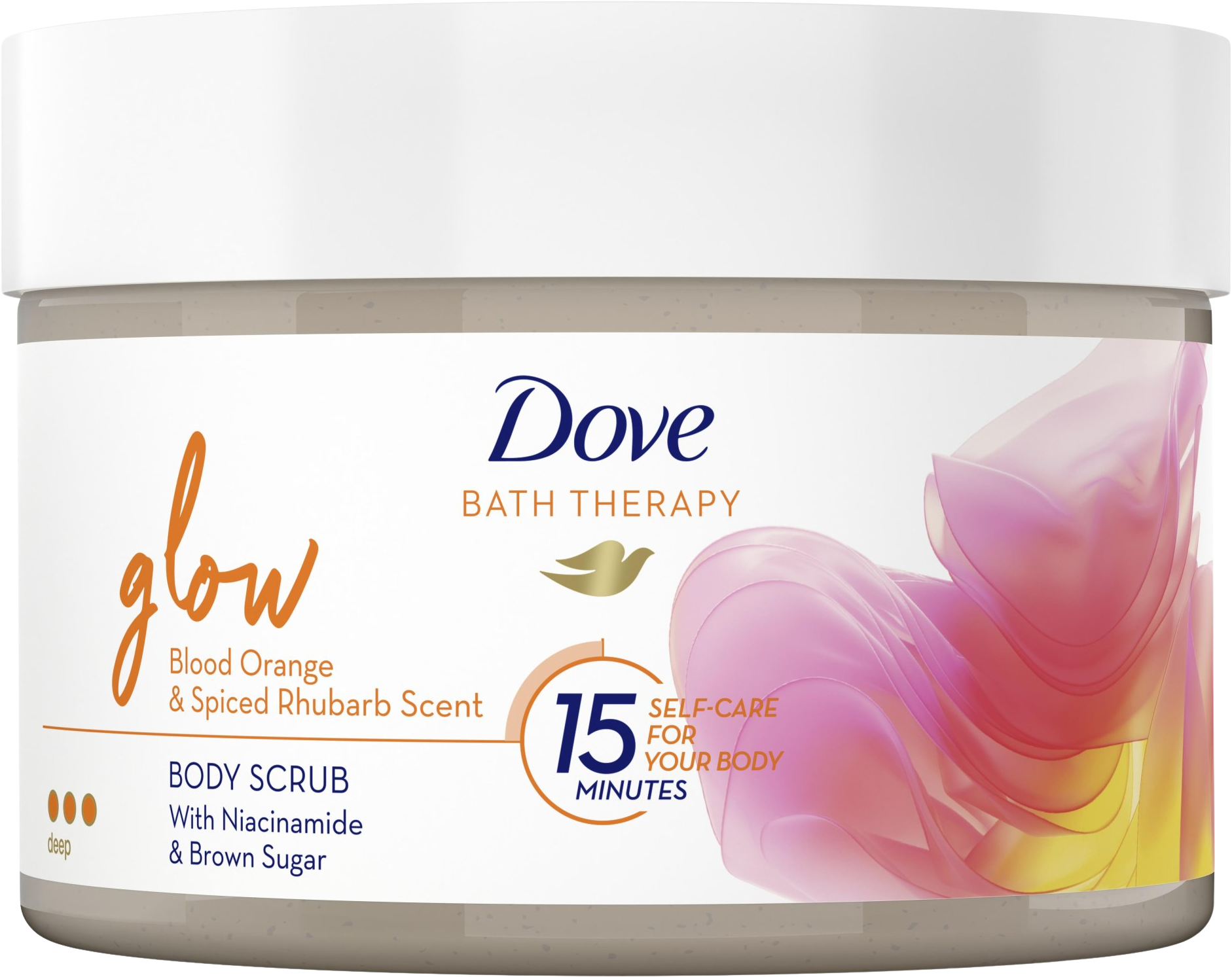 Dove Bath Therapy Glow Tělový peeling 295 ml