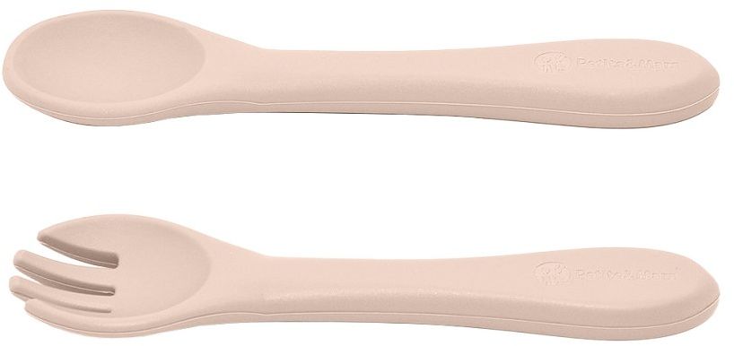 Petite&Mars Set jídelní silikonový TAKE&MATCH Desert Sand 6m+ 3 ks