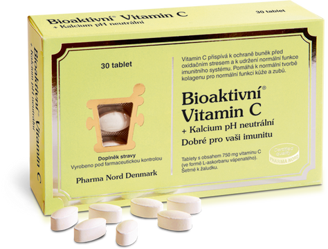 Bioaktivní Vitamin C+Kalcium pH neutrální 30 tablet