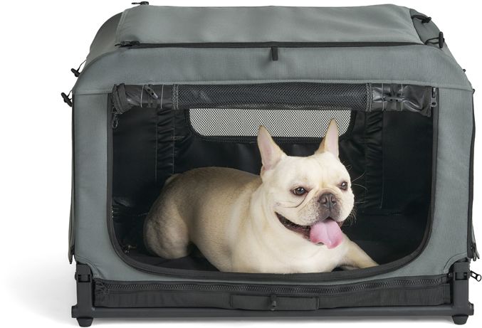 FIKAGO Skládací kennel přepravka Queen S Grey