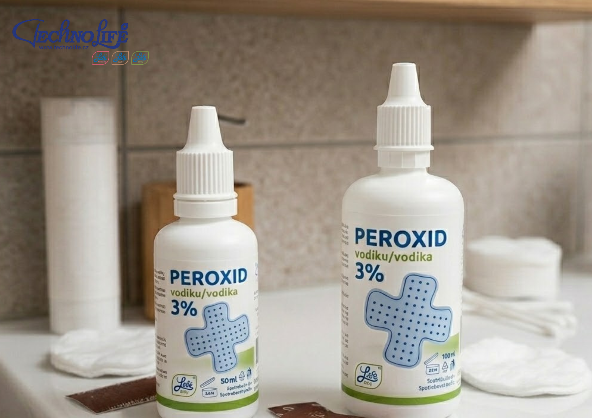 Techno Life Peroxid vodíku 3%, 100 ml