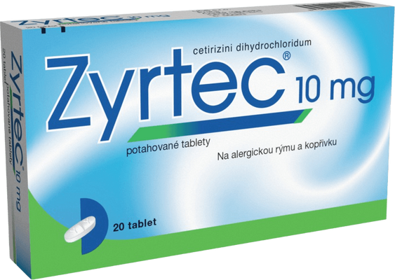 Zyrtec 10 mg 20 tablet