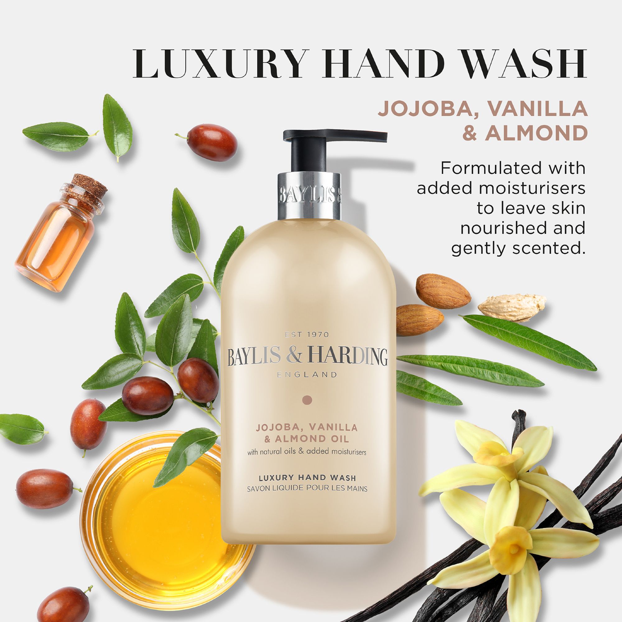 Baylis & Harding Jojoba a vanilka Tekuté mýdlo na ruce 500 ml