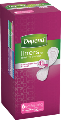Depend Inkontinenční vložky Ultra Mini 22 ks