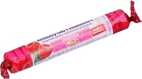 Intact rolička hroznový cukr s vitamín C - malina 40 g