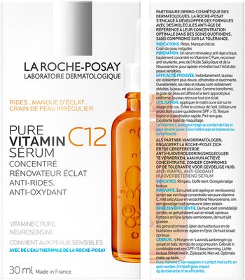 La Roche-Posay Pure Vitamin C12, antioxidační obnovující sérum proti vráskám 30 ml