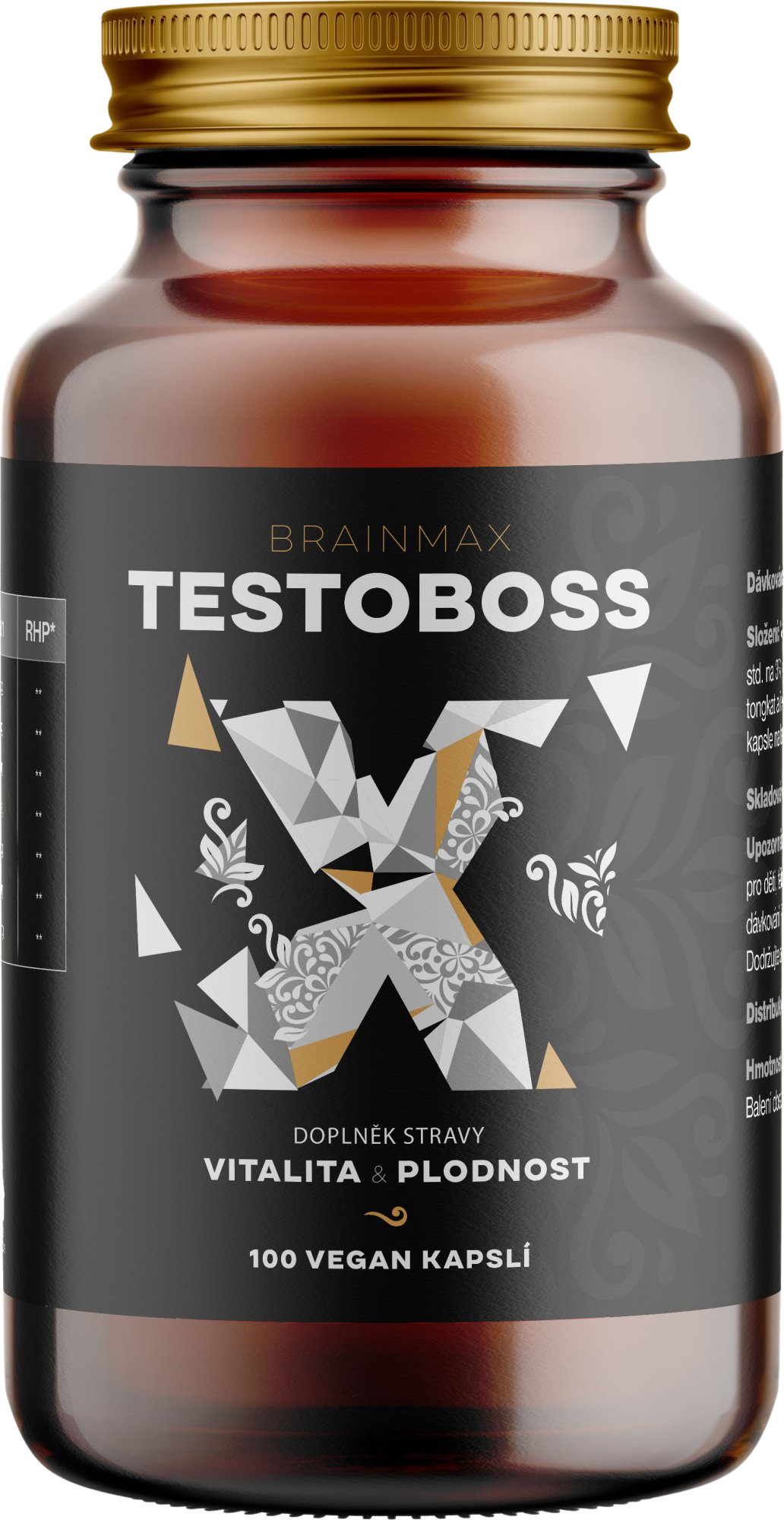 BrainMax Testoboss, rostlinných 100 kapslí