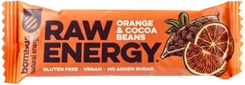 Bombus Raw Energy pomeranč a kakaové boby 50 g