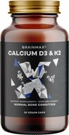 BrainMax Vápník s vitamínem D3 & K2 30 kapslí