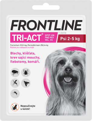 Frontline Tri-Act psi 2-5 kg spot-on 0.5 ml