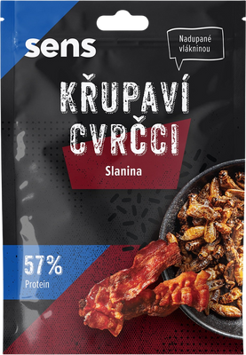 Sens Křupaví & pražení cvrčci - Slanina 16 g