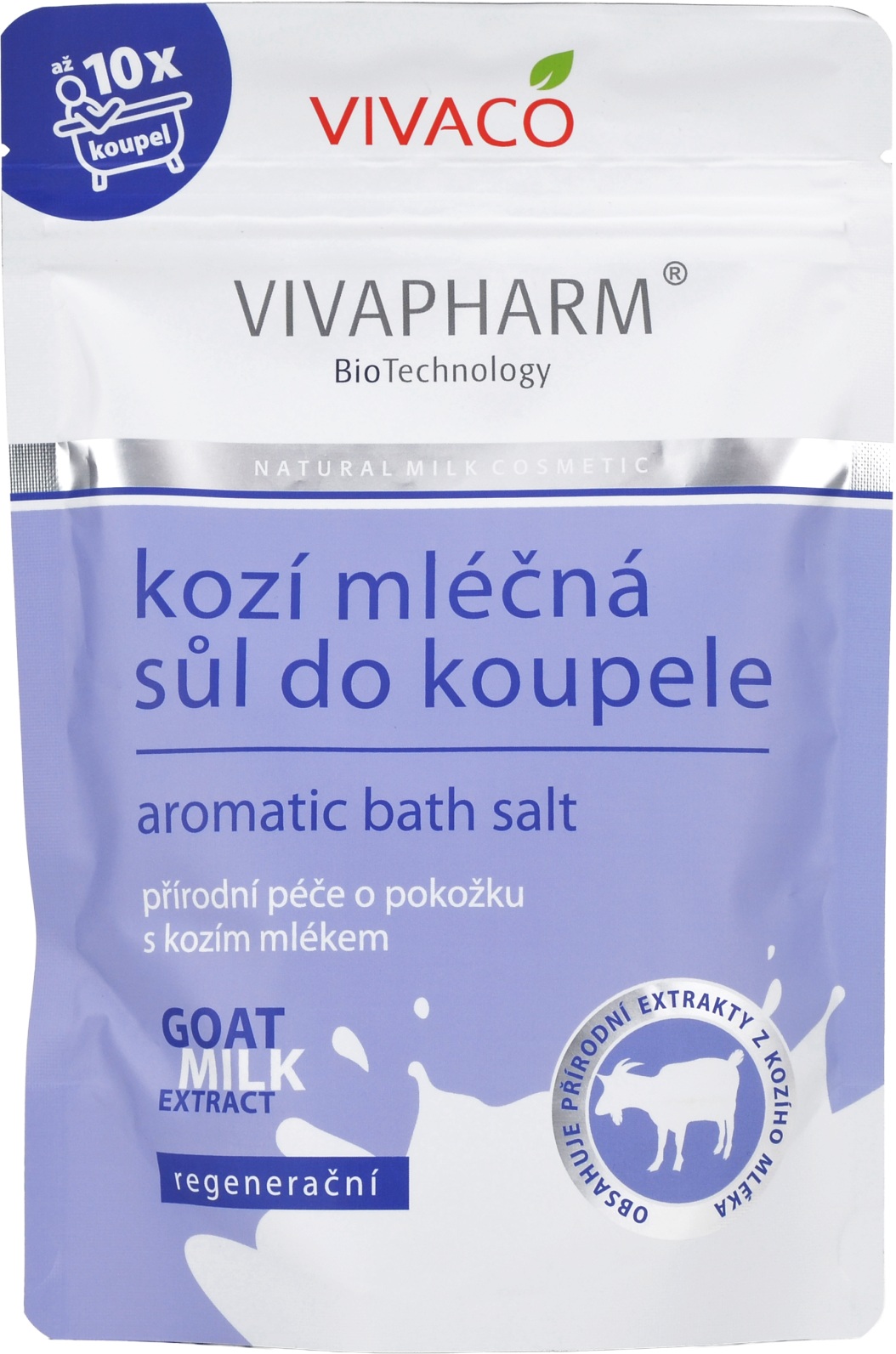 Vivaco Sůl do koupele s kozím mlékem 300 g