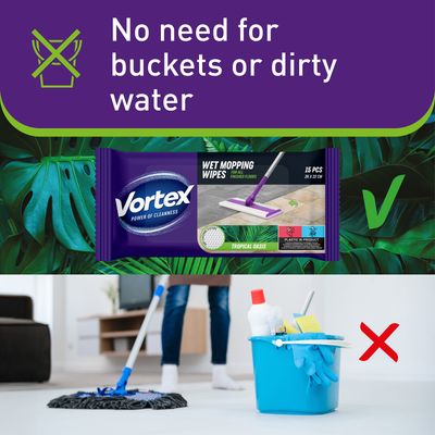 Pari Vortex Náhradní vlhčené ubrousky na mop Tropický vánek
