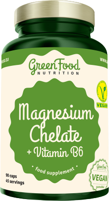 GreenFood Nutrition Magnézium Chelát + B6 vitamin kapszula 90 db