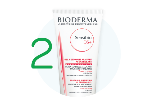 BIODERMA Nodé DS+ Vlasový šampon, lupy, Rutina pro pokožku se seboroickou dermatitidou, Dokonalá hygiena obličeje a těla