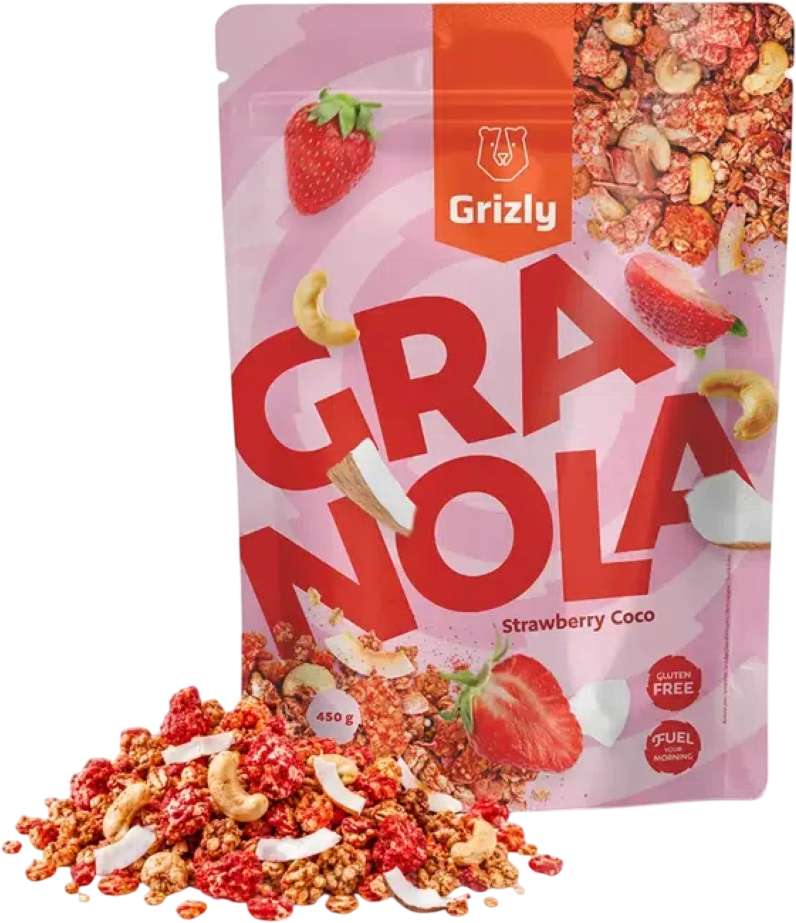 Grizly Granola strawberry coco 450 g