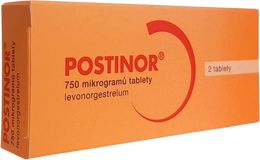 Postinor 750 mcg 2 neobalené tablety