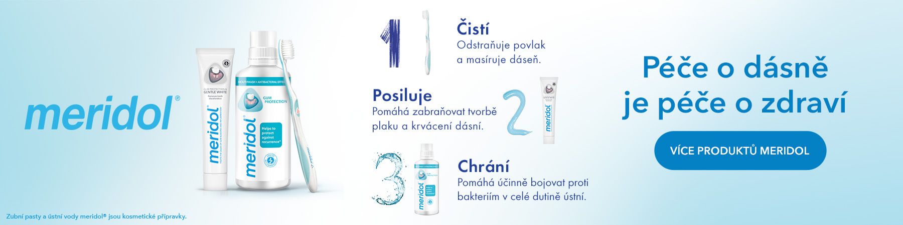 meridol Gum protection Gentle White zubní pasta pro ochranu dásní a jemné bělení 75ml
