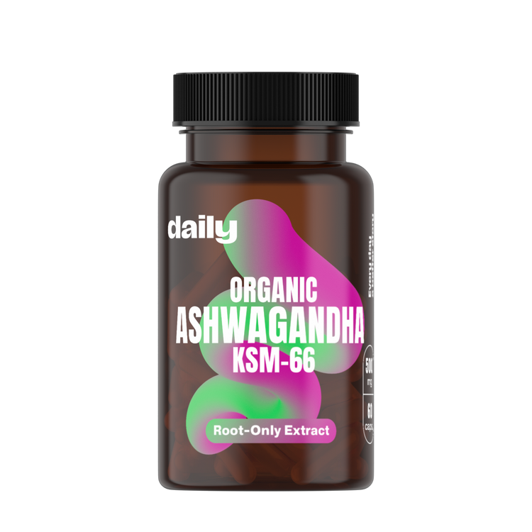 Daily Organic Ashwagandha KSM-66 60 kapslí