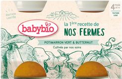 Babybio Zelená a máslová dýně z naší vlastní ekofarmy 2 x 130 g
