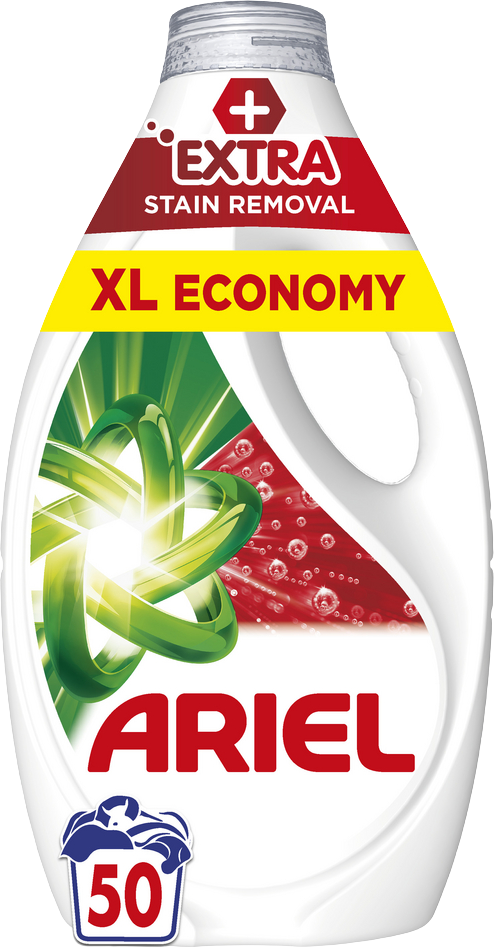 Ariel Tekutý prací prostředek, extra stain removal, 50 dávek 2.25 l