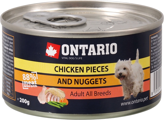Ontario Konzerva kuřecí kousky a nugetky 200 g