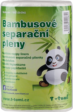 T-Tomi Bambusové separační pleny /role 100 ks