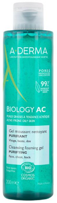 A-Derma Biology AC Čisticí pěnivý gel 200 ml