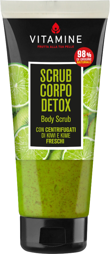 Erboristica Vitamine Detox tělový peeling kiwi a limetka 200 ml
