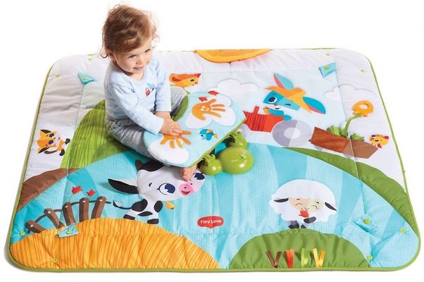 Tiny Love Hrací deka s hrazdou Gymini Kick & Play Farm