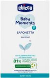 Chicco Mýdlo na ruce tuhé s rostlinným glycerínem Baby Moments 81 % přírodních složek 100 g