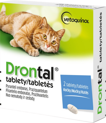 Drontal pro kočky a koťata 2 ks
