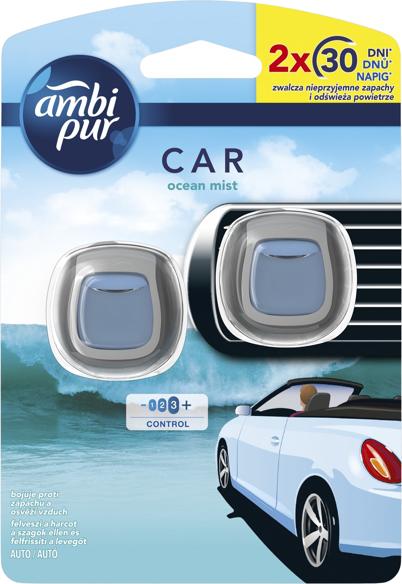 Ambipur Car Jaguar Ocean Mist 2 x 2 ml