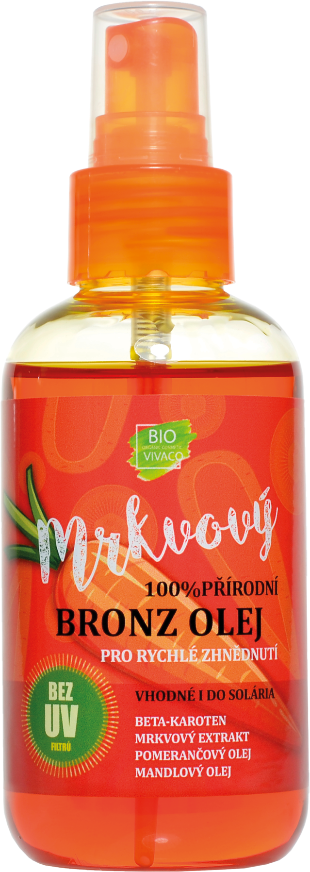 Vivaco Bio přírodní opalovací mrkvový olej pro rychlé opálení 150 ml