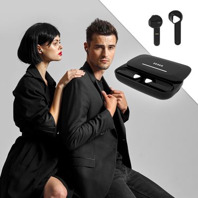 Tesla Sound EB20 Bezdrátová Bluetooth sluchátka - Black Raven