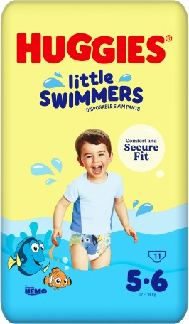 Huggies® Plenky do vody Little Swimmers pro batolata s váhou 12–18 kg 11 ks