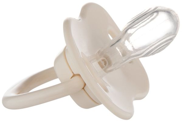 Canpol babies Set symetrických silikonových dudlíků Mountains 0-6m, žlutý 2 ks