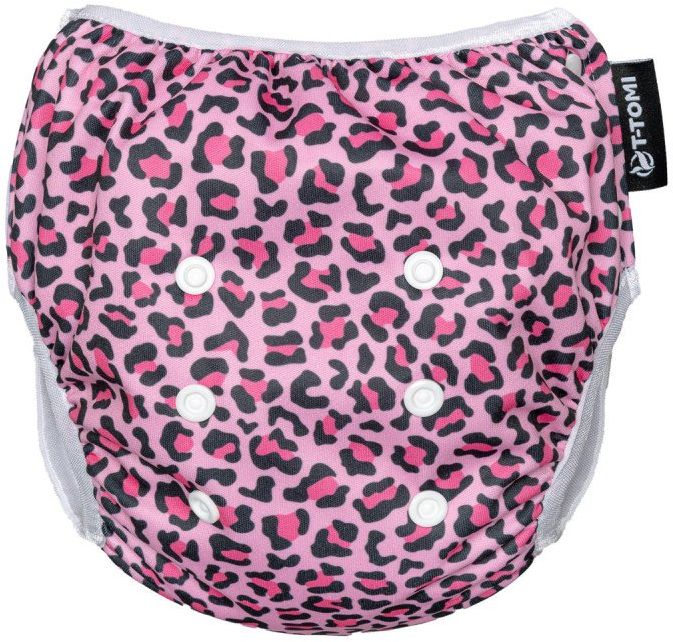 T-Tomi Plavky plenkové s volánkem, 5-15kg, Pink gepard
